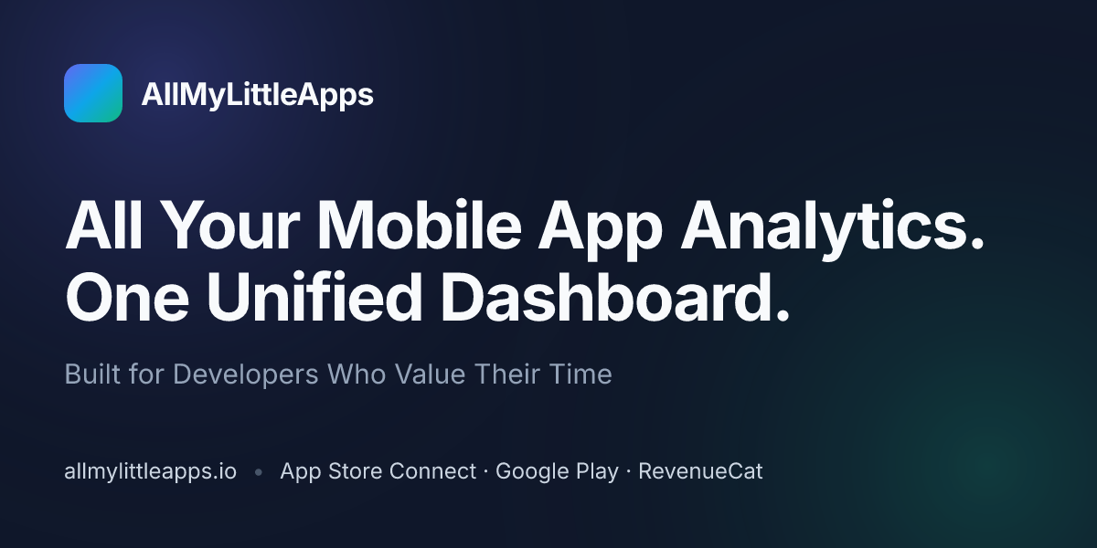 Vibe-coded 4 apps in a few months — now tracking revenue across App Store, Google Play & RevenueCa
